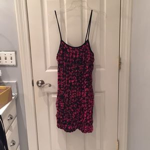Pink & Black Balloon Dress